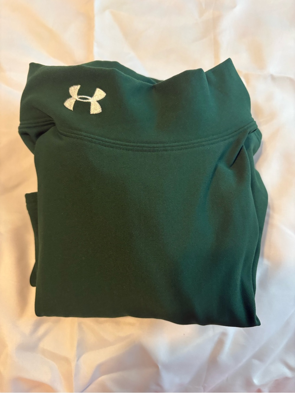 Under Armour Men's XXL Green Mock Neck ColdGear Compression Shirt - Picture 5 of 7